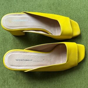 Intentionally Blank Yellow Shoes